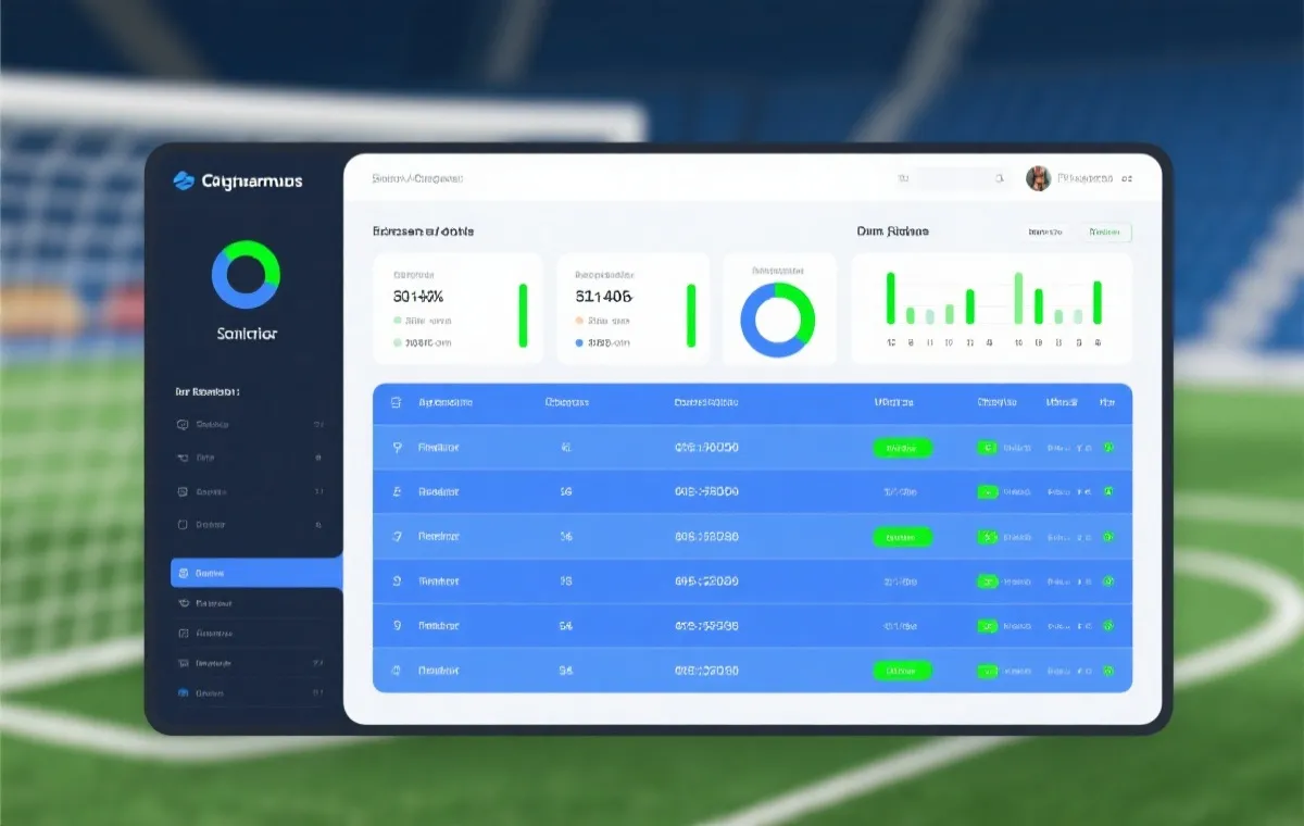 积分榜与数据面板示意图
