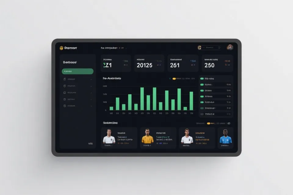 世界杯技术统计数据可视化示意图