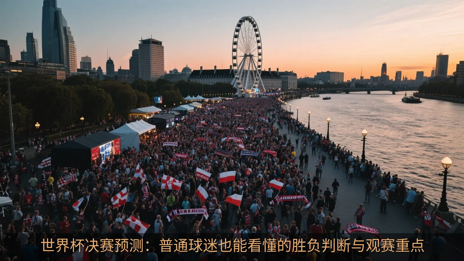 世界杯决赛奖杯与两队球员对阵感的中性视觉海报